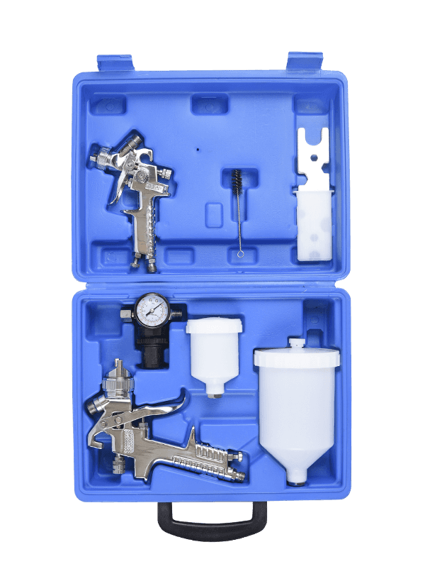 Pistol de vopsea pe baza de apa -HVLP-H-827-Suit-argintiu